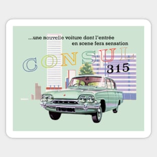 FORD CONSUL 315 - French ad Sticker